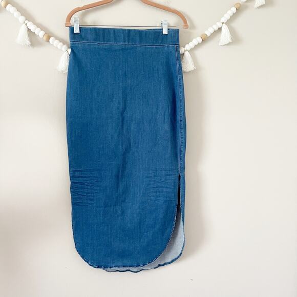 Frank & Eileen Unforgettable Skirt Denim Skirt Wash Size 4 - Picture 9 of 11